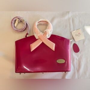 NWT Beijo “Pinky Promise” Fuschia & Petal Pink Women's Purse with Dust Bag